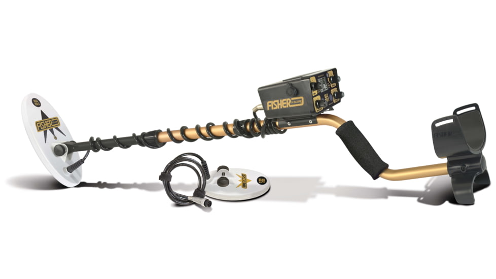 Fisher Gold Bug 2 Pro Metal Detector w/6.5in /10in Elliptical Search Coils, Black, Standard, GB2COMBO
