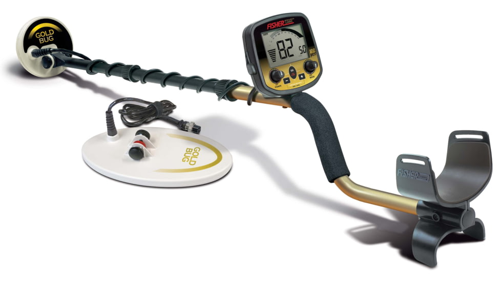 Fisher Gold Bug Pro Metal Detector w/2 Coil Combo, Black, Standard, GOLDBUG-PRO-CC