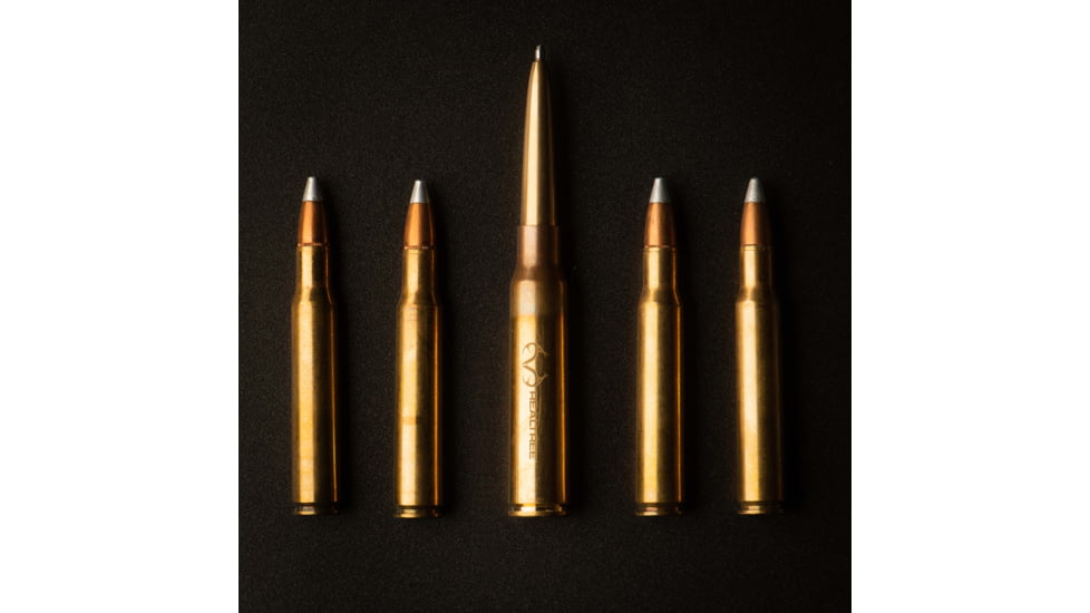 Fisher Space Pen .338 Caliber LAPUA Mag Brass Casing Space Pen with RealTree Logo, Raw Brass, 338-RT