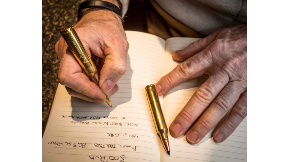 Fisher Space Pen .338 Caliber LAPUA Mag Brass Casing Space Pen with RealTree Logo, Raw Brass, 338-RT