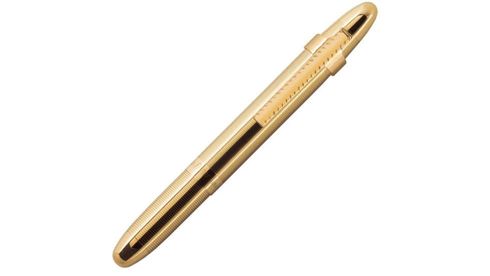 Fisher Space Pen Brass Lacquered Bullet Pen with Clip FSP400GGCL