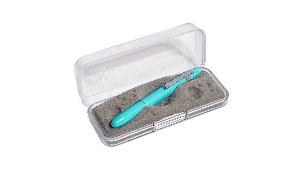 Fisher Space Pen Bullet Space Pen, PR-4 Black Ink, Medium Point, 5.25 / 3.75 in Length, Gift Boxed, w/ Clip, Tahitian Blue, 400TBLCL