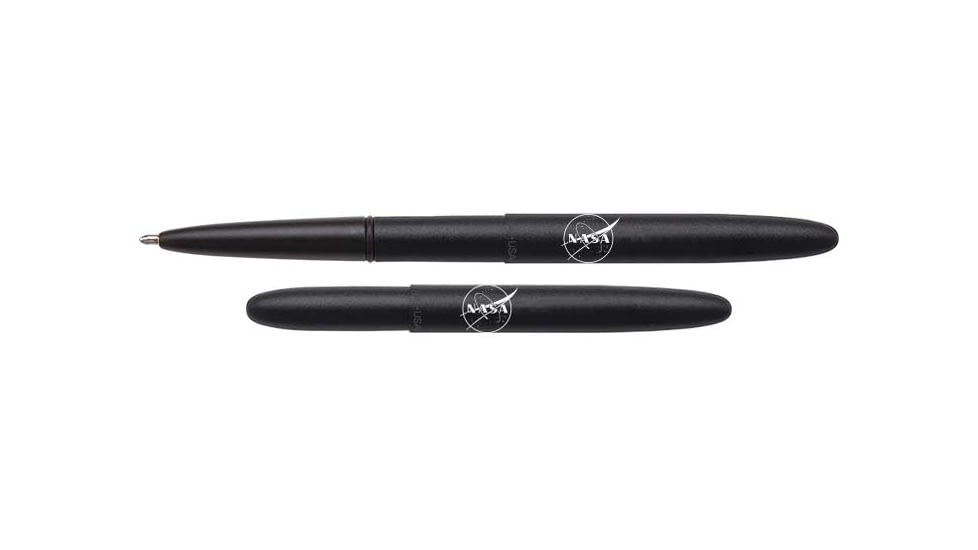 Fisher Space Pen Bullet Space Pen w/ NASA Meatball Logo, Matte Black, 400B-NASAMB