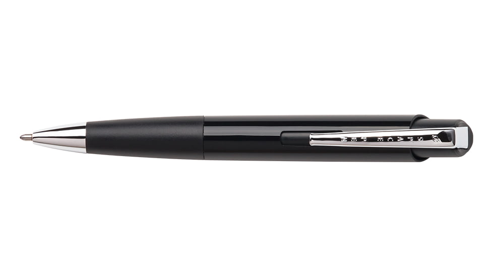 Fisher Space Pen Eclipse Space Pen, PR-4 Black Ink, Medium Point, 5.11 in Length, Blister Carded, Plastic, Black, ECL