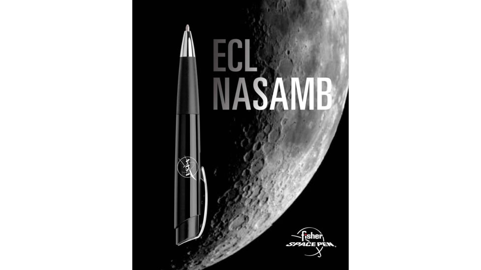 Fisher Space Pen Eclipse Space Pen with NASA Meatball Logo, Black, ECL-NASAMB