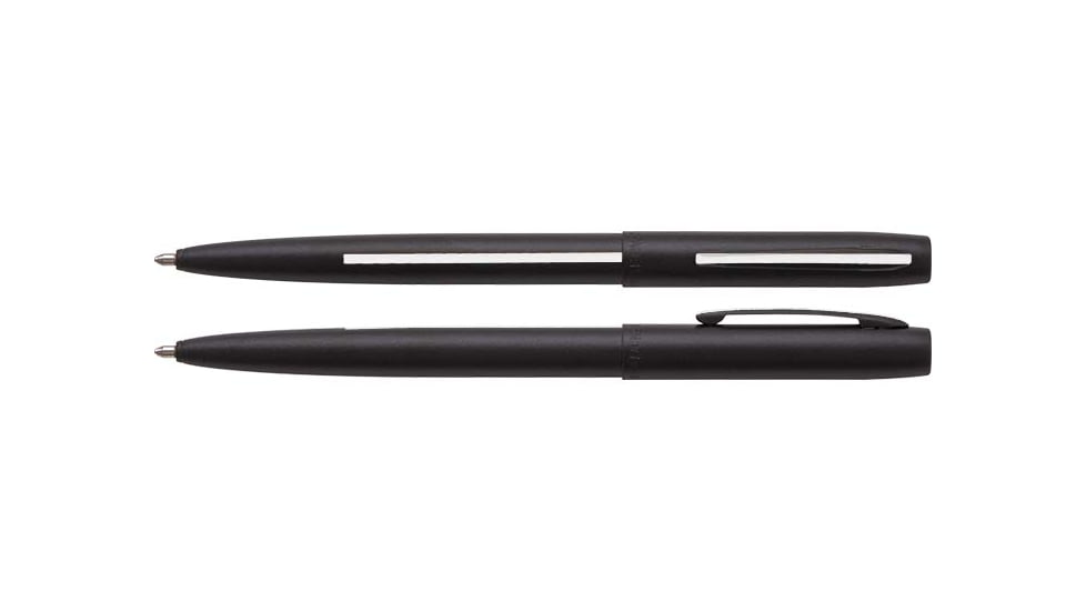Fisher Space Pen Non-Reflective EMS Cap-O-Matic Space Pen, Matte Black/White Line, M4BMWL