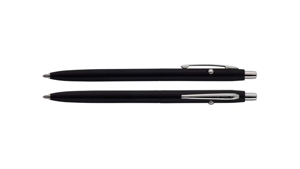 Fisher Space Pen Shuttle Space Pen with Chrome Accents, Matte Black/Chrome, CH4BC