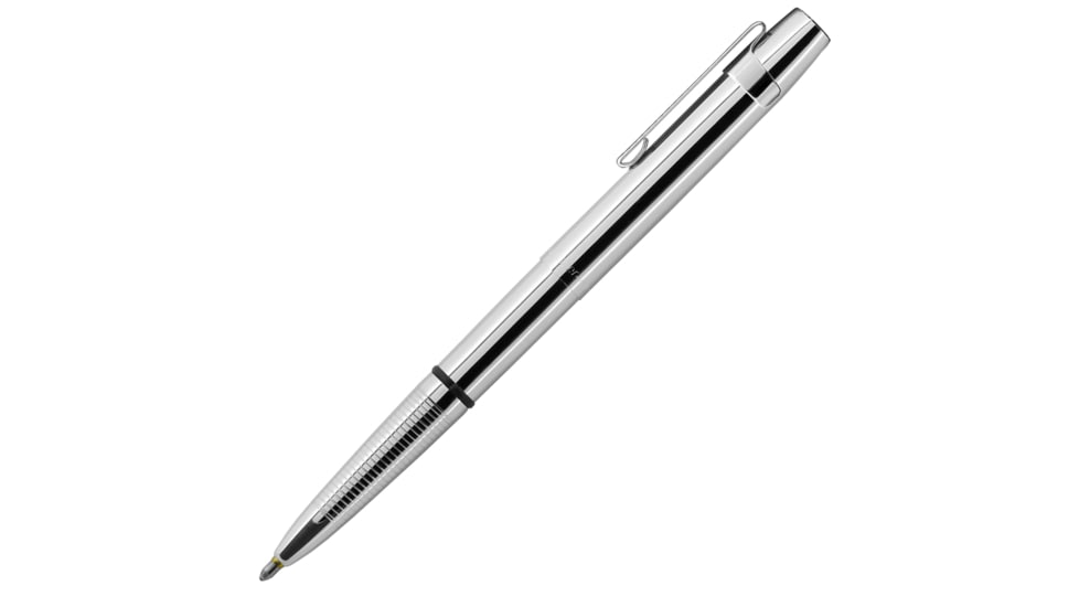 Fisher Space Pen X-Mark Bullet Space Pen, PR-4 Black Ink, Medium Point, 5.27 in Length, Gift Boxed, w/ Square Top Cap, Chrome, 400WCCL