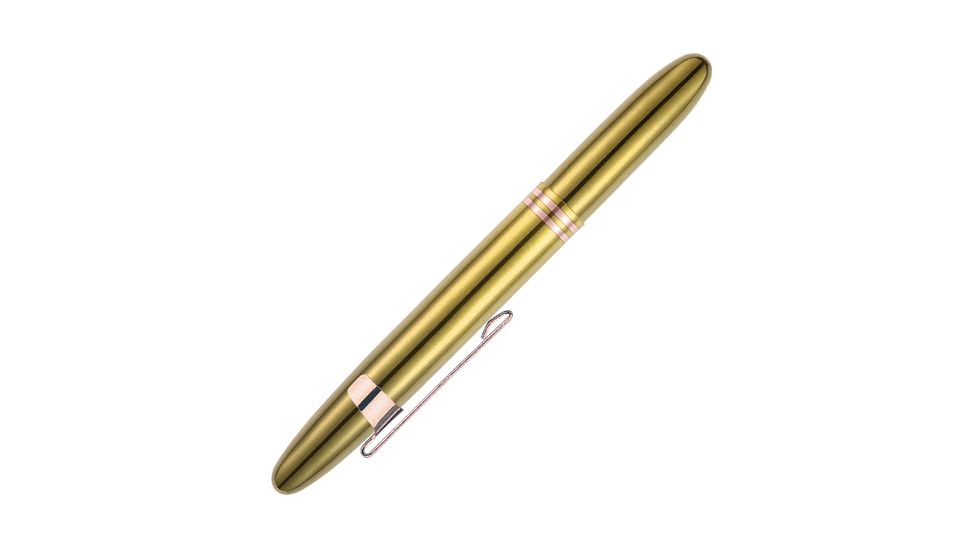 Fisher Space Pen Brass Lacquered Bullet Pen with Clip FSP400GGCL