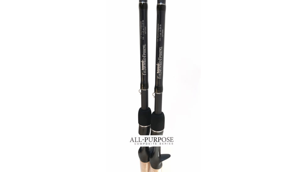Fitzgerald Fishing All Purpose Composite Series Rods, Heavy Composite, Black, 7ft10in, AP710HC