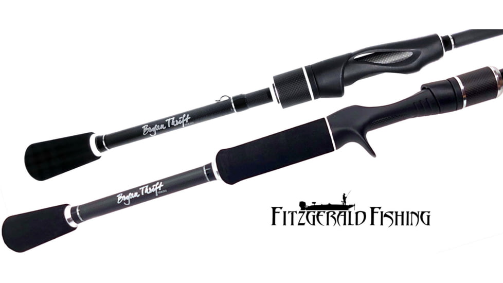 Fitzgerald Fishing Bryan Thrift The Crankbait Rods, Heavy, Black, 7ft4in, TCB74H