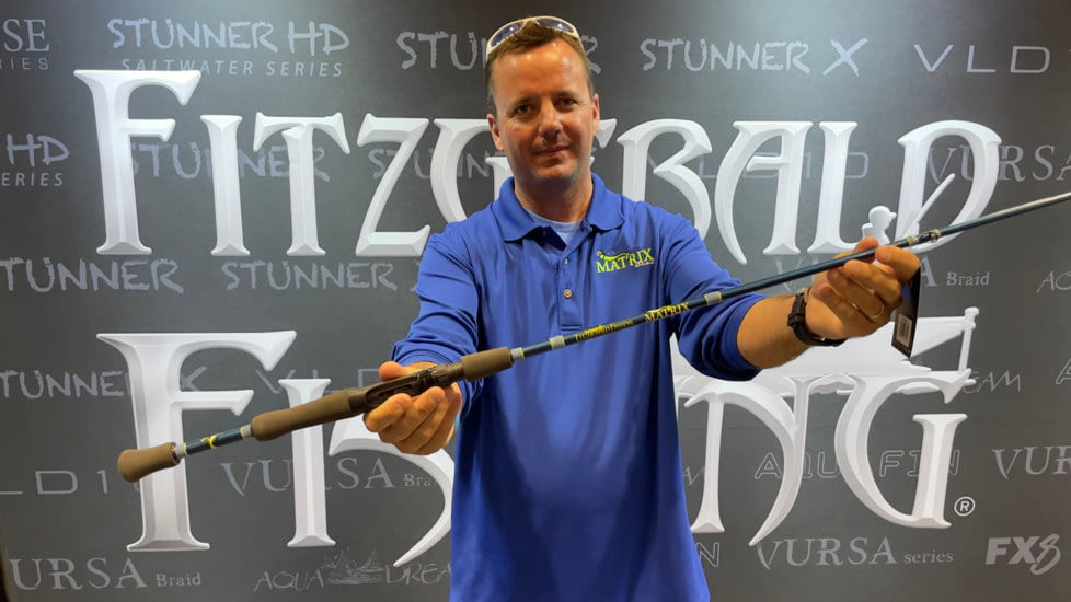 Fitzgerald Fishing Matrix Shad Series Rods, Medium Spinning, Aqua, 7ft0in, MS70MS