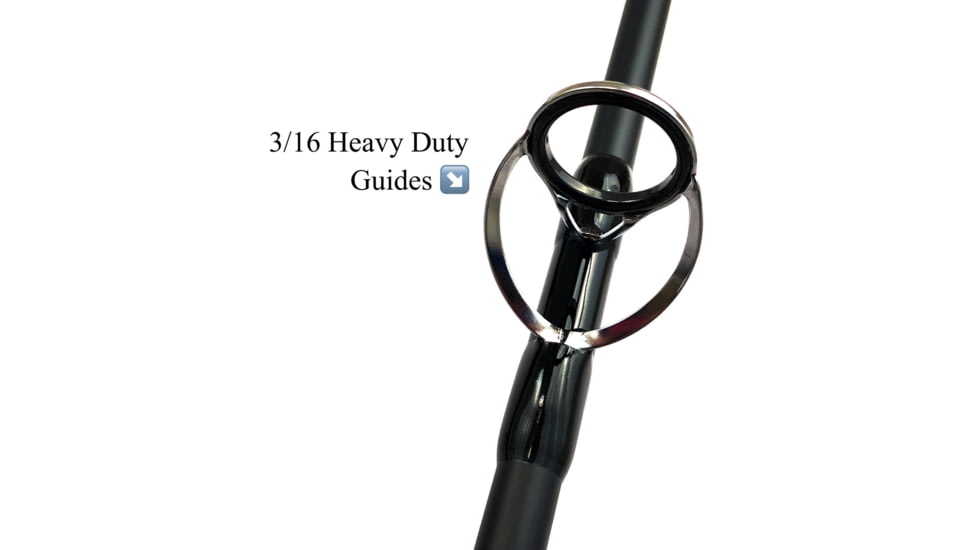 Fitzgerald Fishing Stunner HD Saltwater Series Rods, X Heavy Spinner, Black, 6ft0in, ST60XHS