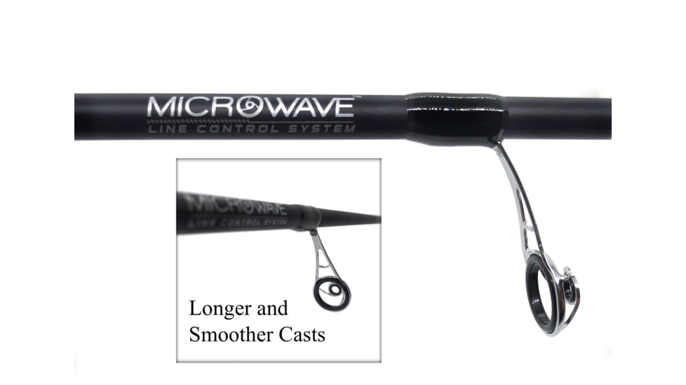 Fitzgerald Fishing Stunner HD Series Rods, Medium Heavy Casting, Black, 6ft8in, ST68MH