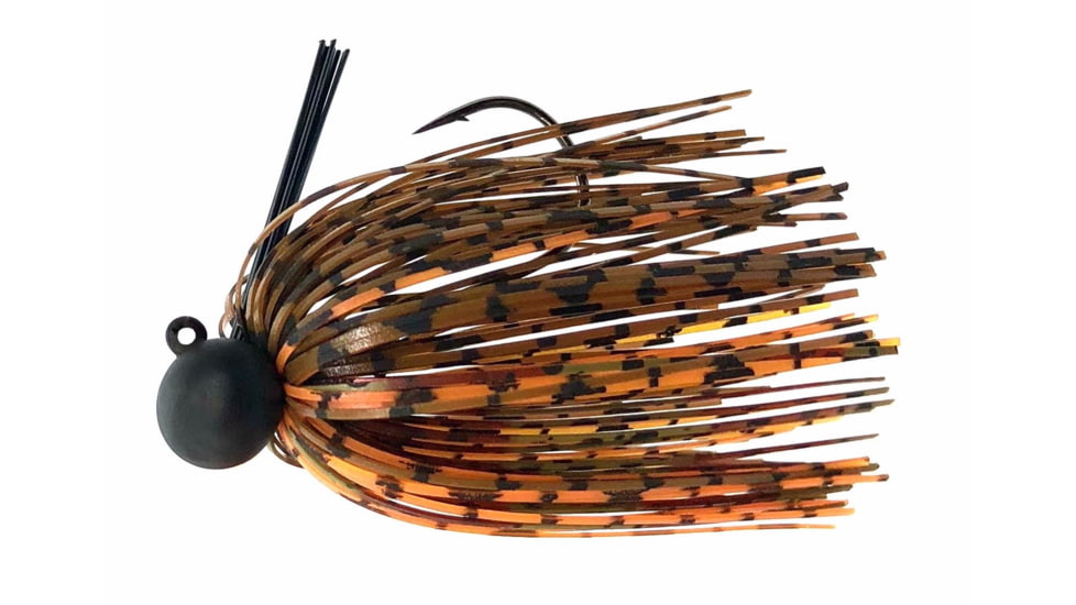 Fitzgerald Fishing Thrift Tungsten Micro Jig, Green Pumpkin Amber, 3/8oz, FFTMJ38GPA