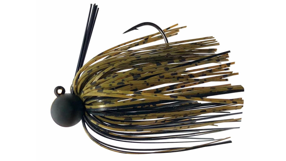 Fitzgerald Fishing Thrift Tungsten Micro Jig, Green Pumpkin Black, 1/2oz, FFTMJ12GPB
