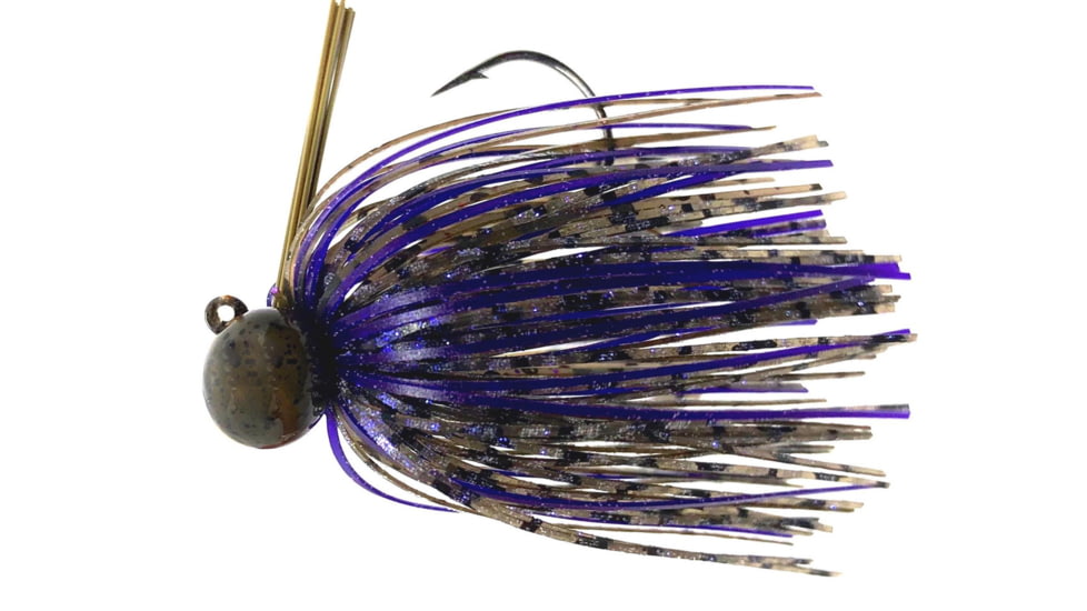 Fitzgerald Fishing Thrift Tungsten Micro Jig, Green Pumpkin/Purple, 1/2oz, FFTMJ12GPP