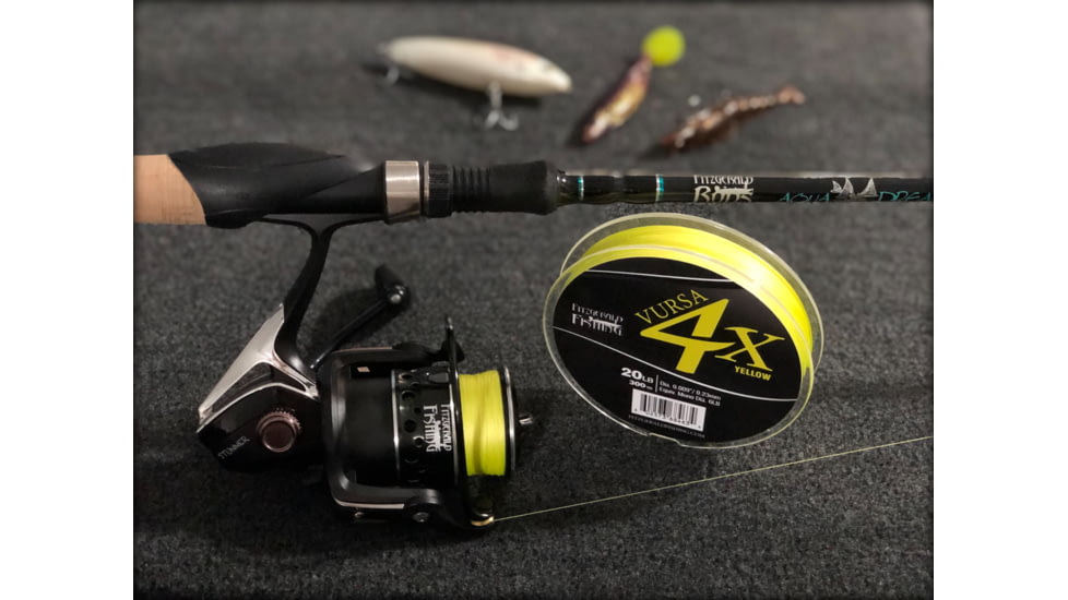 Fitzgerald Fishing Vursa Braid 4X Line, 30lb, Yellow, 300yds, VBY4X30300