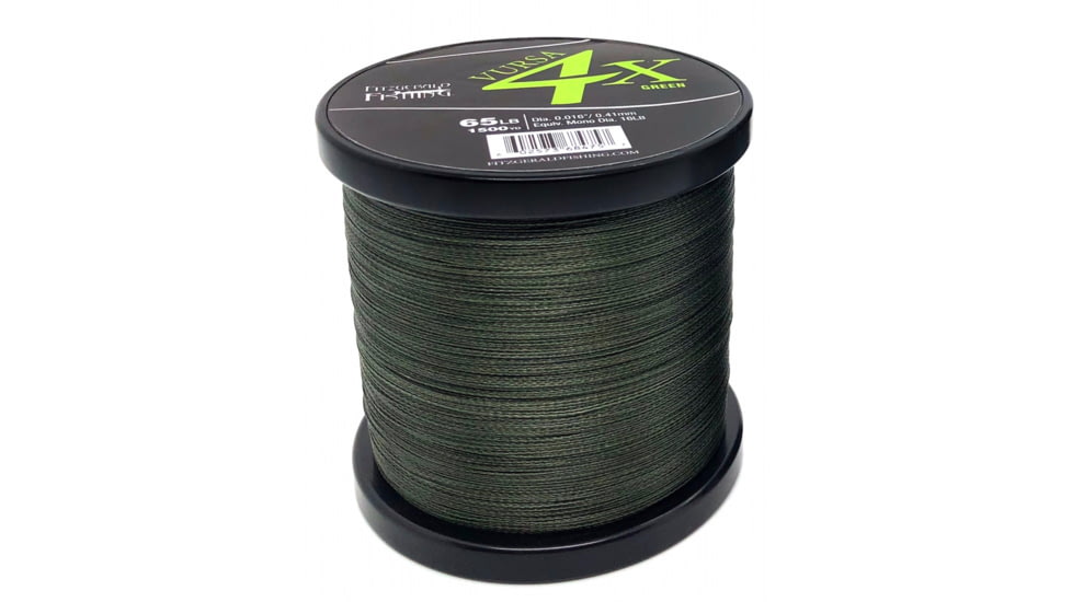 Fitzgerald Fishing Vursa Braid 4X Line, 30lb, Yellow, 300yds, VBY4X30300
