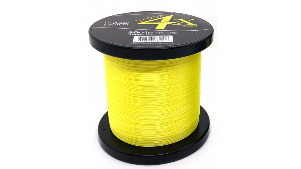 Fitzgerald Fishing Vursa Braid 4X Line, 30lb, Yellow, 300yds, VBY4X30300