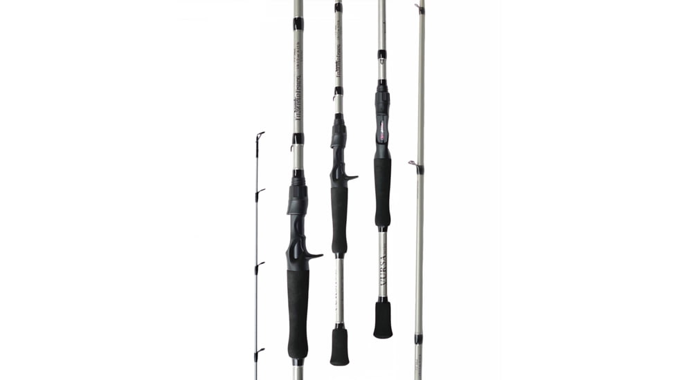 Fitzgerald Fishing Vursa Series Rods, Medium Heavy Spinning, Silver, 7ft2in, VS72MHS