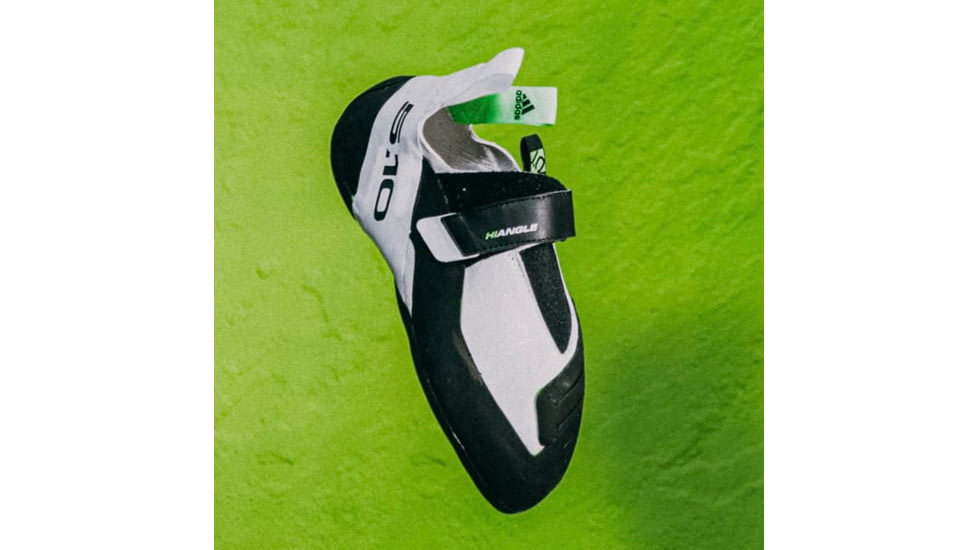 Five Ten Hiangle Climbing Shoes - Mens, Cloud White/Core Black/Signal Green, 7.5, EE9033-100-7.5