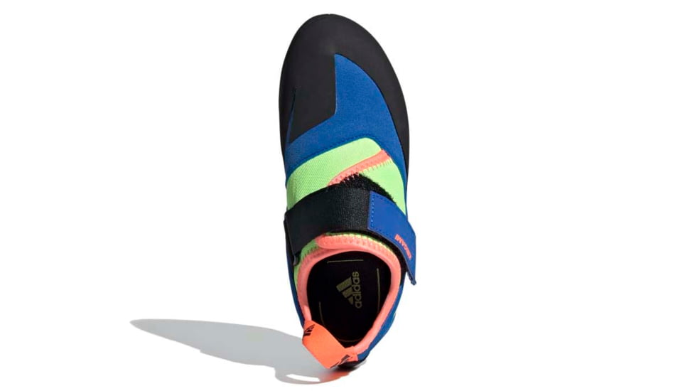 Five Ten Kirigami Climbing Shoes - Kids, Glory Blue/Signal Coral/Signal Green, 1, EE9435-1