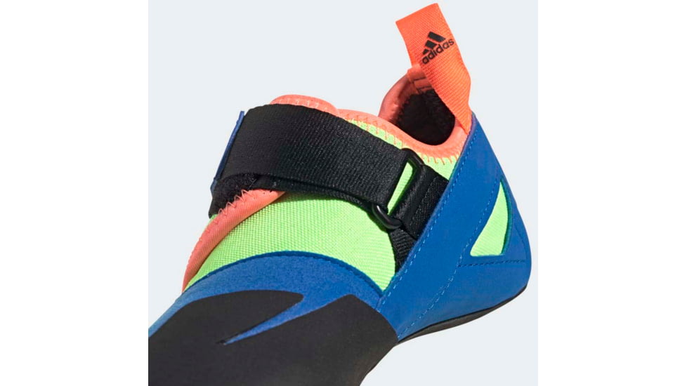 Five Ten Kirigami Climbing Shoes - Kids, Glory Blue/Signal Coral/Signal Green, 1, EE9435-1