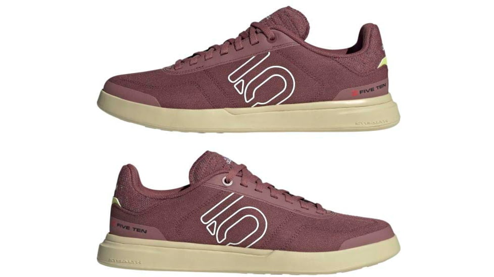 Five Ten Sleuth DLX Canvas Shoes - Womens, Quiet Crimson/Ftwr White/Sandy Beige, 9, GZ9867-9