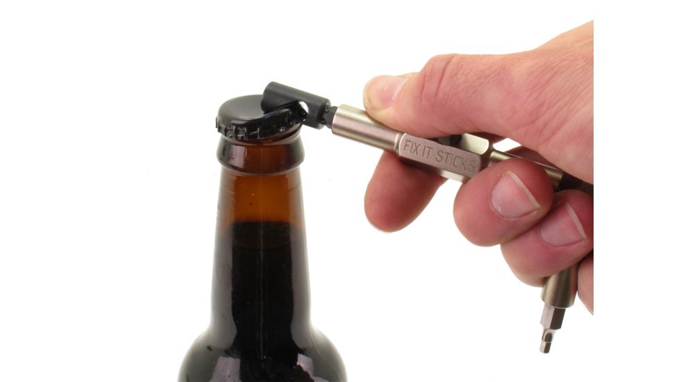 Fix It Sticks Bottle Opener Attachment, .25in Hex Base, Black, FISBOP