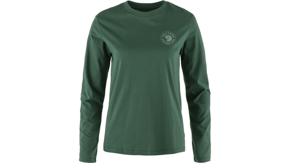 Fjallraven 1960 Logo T-Shirt Long Sleeve - Womens, Deep Patina, Small, F86989-679-S