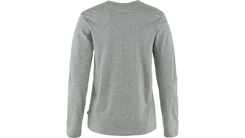 Fjallraven 1960 Logo T-Shirt Long Sleeve - Womens, Grey/Melange, Medium, F86989-020-999-M