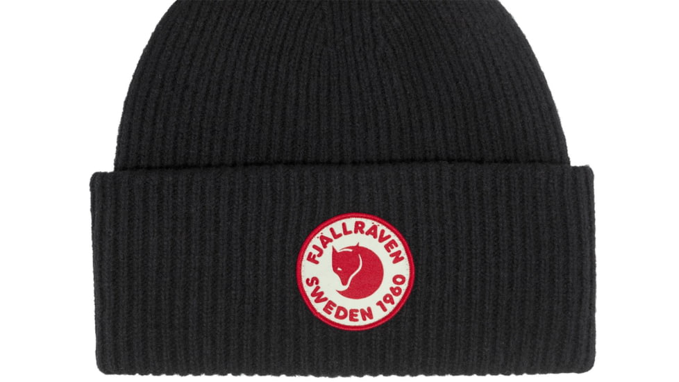 Fjallraven 1962 Logo Hat, Black, One Size, F78142-550-OS