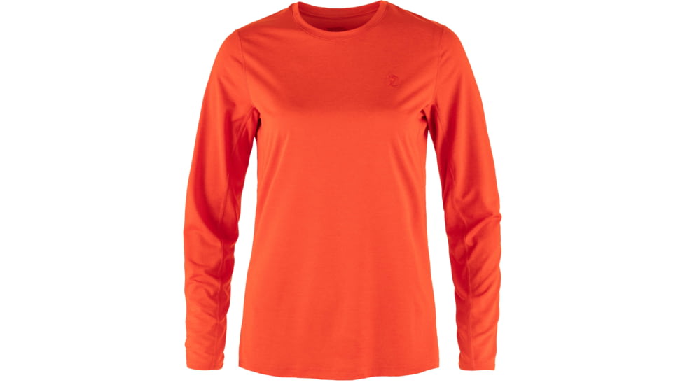 Fjallraven Abisko Day Hike Long Sleeve - Women's, Flame Orange, Extra Small, F14600161-214-XS