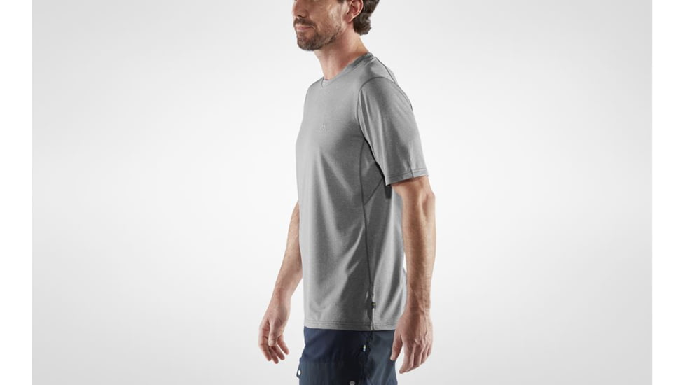 Fjallraven Abisko Day Hike Short Sleeve T-Shirt - Mens, Shark Grey, Large, F87197-016-L