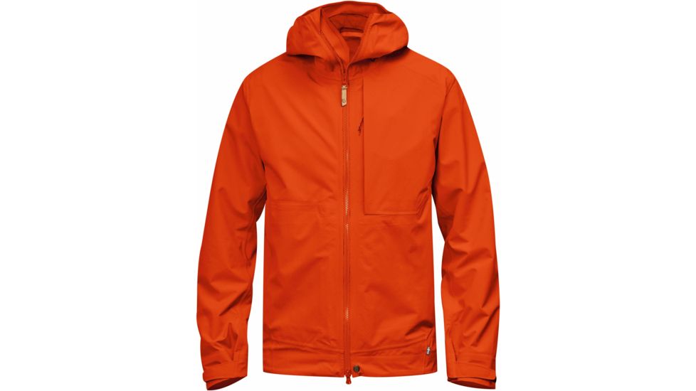 Fjallraven Abisko Eco-Shell Jacket - Men's-Flame Orange-Small