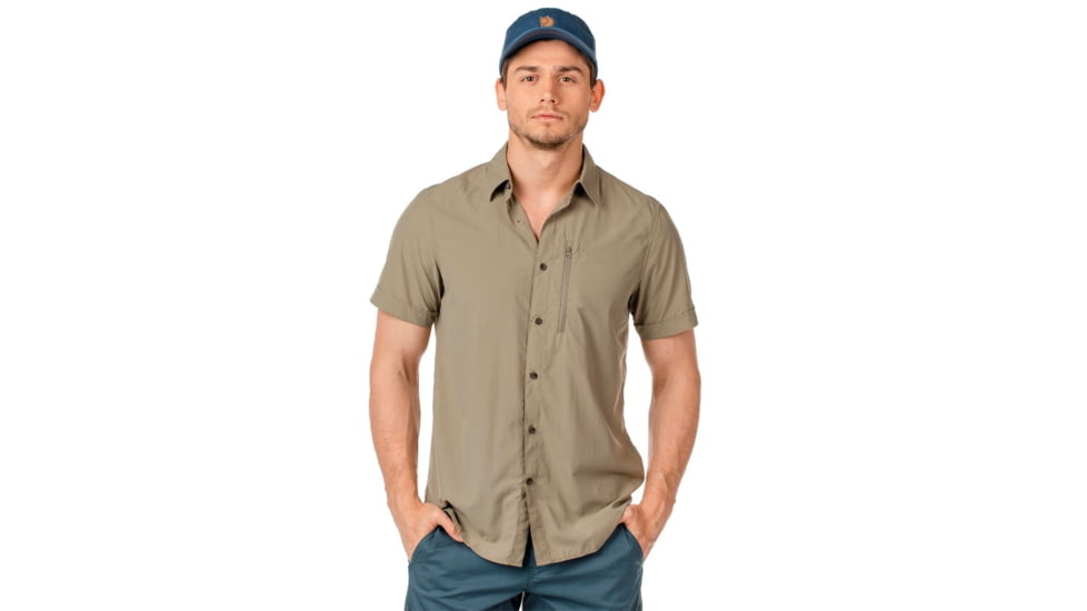 Fjallraven Abisko Hike SS Shirt - Men's, Medium, Savanna, F81533-235-M