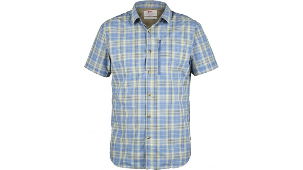 Fjallraven Abisko Hike SS Shirt - Men's, Small, Blue Ridge, F81533-519-S