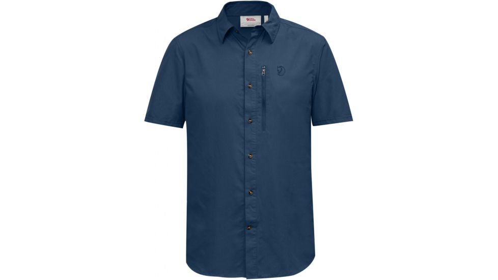 Fjallraven Abisko Hike SS Shirt - Men's, Large, Uncle Blue, F82268-520-l