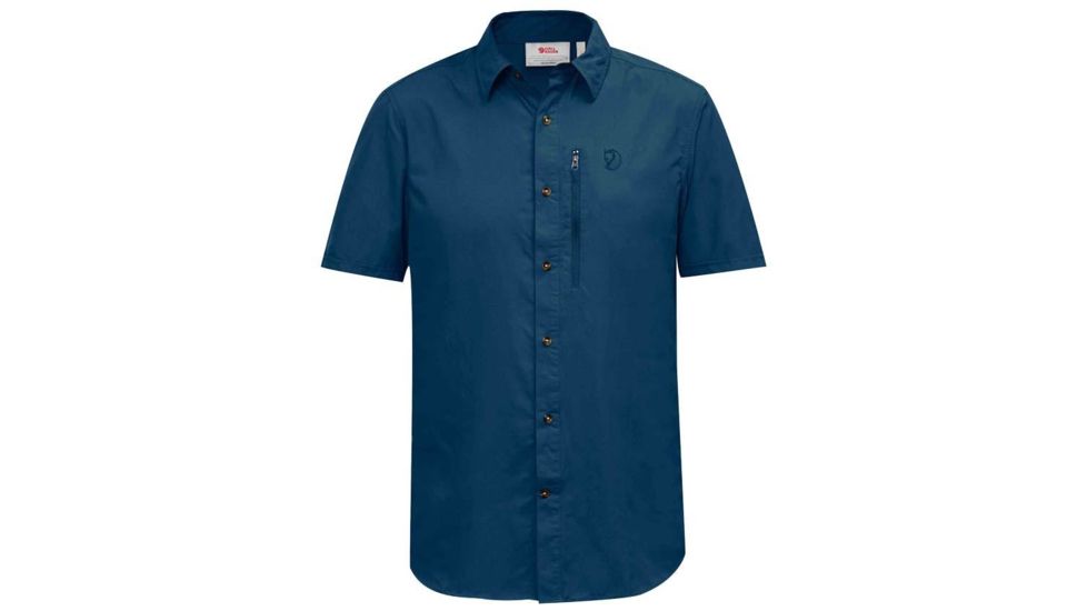 Fjallraven Abisko Hike SS Shirt - Men's, Extra Large, Uncle Blue, F82268-520-XL