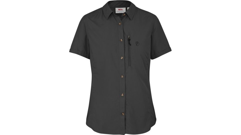 Fjallraven Abisko Hike Short Sleeve Shirt Womens, Dark Grey, M F89653-30-M
