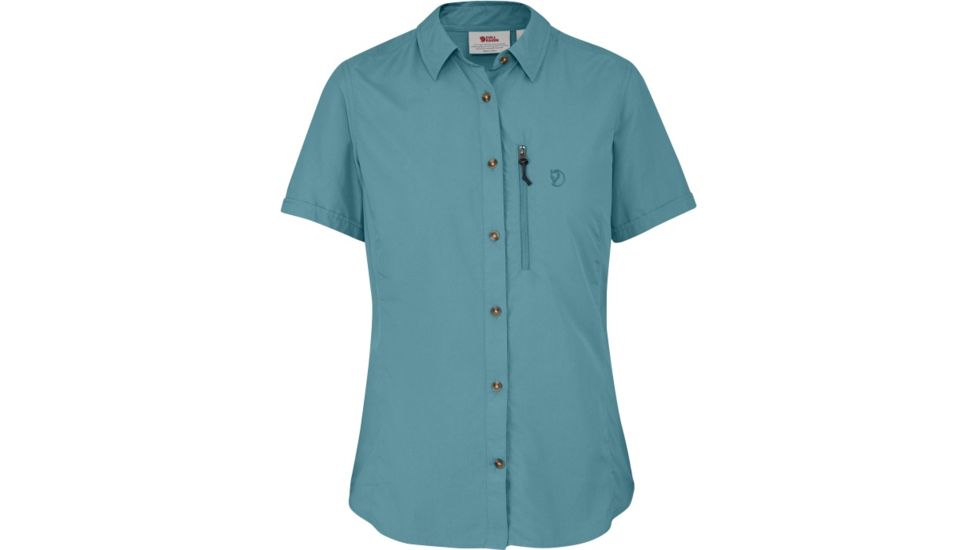 Fjallraven Abisko Hike Short Sleeve Shirt Womens, Lagoon, S F89653-506-S