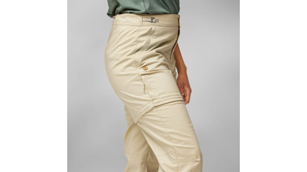 Fjallraven Abisko Hike Zip Off Trousers - Womens, Fossil, 38/Small, F14200169-118-38/S