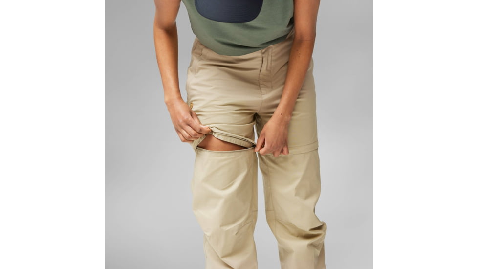 Fjallraven Abisko Hike Zip Off Trousers - Womens, Fossil, 38/Small, F14200169-118-38/S