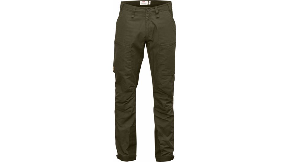 Fjallraven Abisko Lite Trekking Trousers - Men's -Dark Olive/Dark Olive-EU 52-Regular Inseam