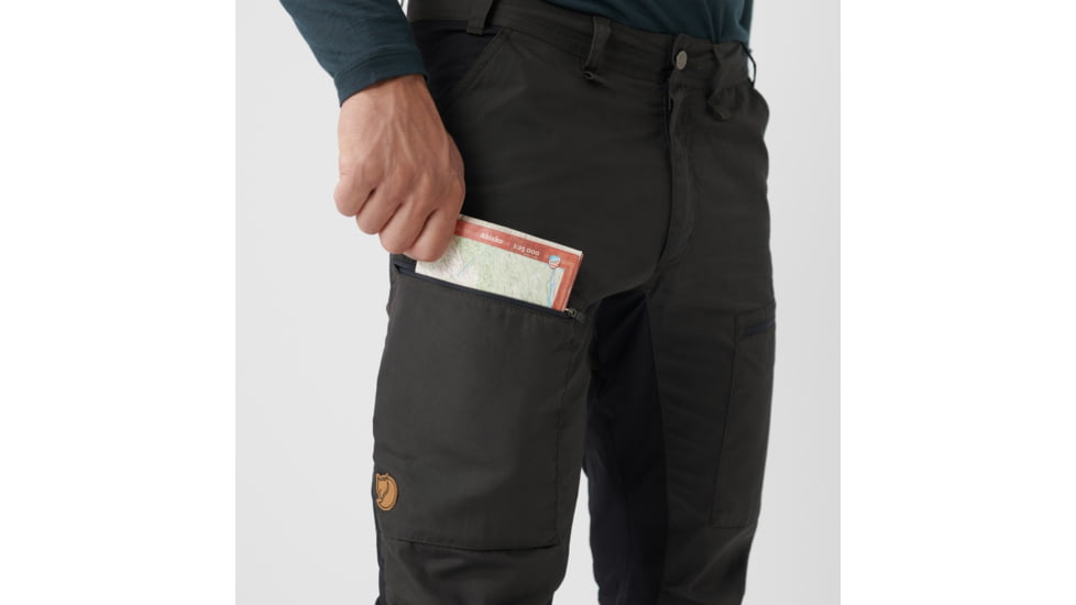 Fjallraven Abisko Lite Trekking Trousers - Mens, Dark Grey/Black, 56/Small, F12200174-30-550-56/S