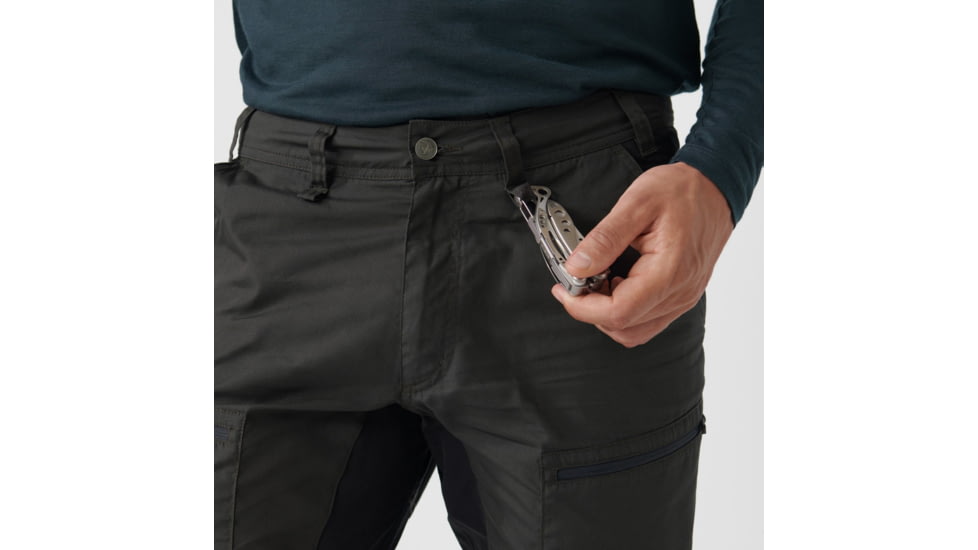 Fjallraven Abisko Lite Trekking Trousers - Mens, Dark Grey/Black, 56/Small, F12200174-30-550-56/S