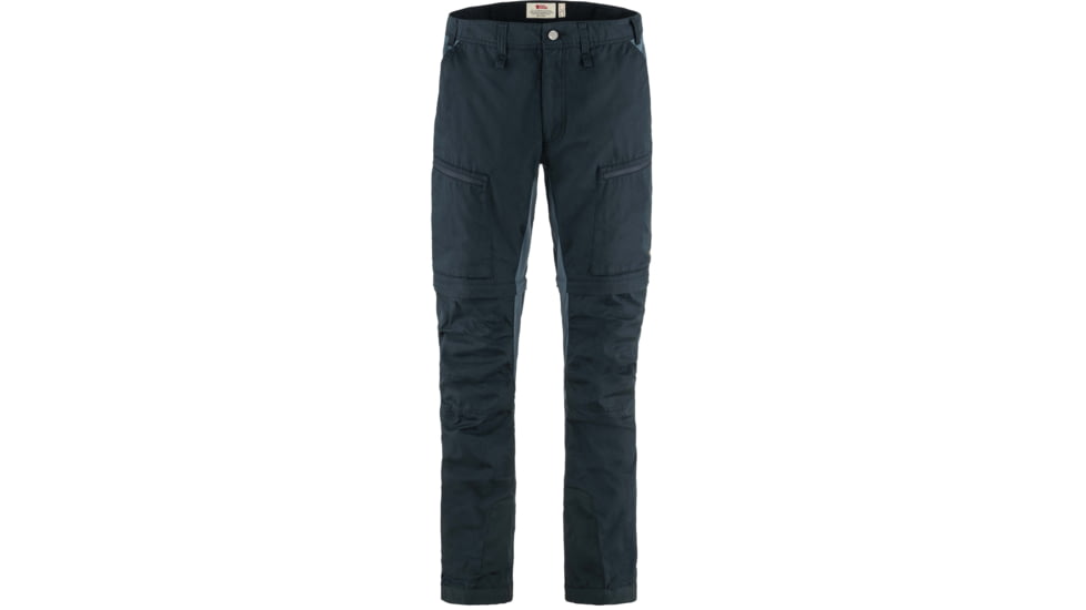 Fjallraven Abisko Lite Trekking Zip-Off Trouser - Men's, Dark Navy/Mountain Blue, 48/Large, F12200175-555-570-48/L