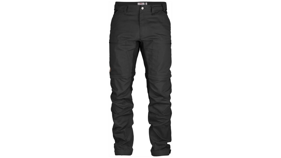 Fjallraven Abisko Lite Trekking Zip-off Trousers - Mens, Dark Grey/Black, US 41-42/EU 60, Regular Inseam, F81535R-030-550-60
