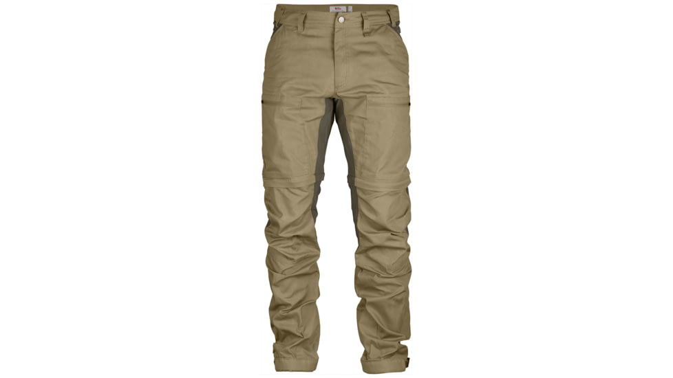 Fjallraven Abisko Lite Trekking Zip-off Trousers - Mens, Sand/Tarmac, US 41-42/EU 60, Regular Inseam, F81535R-220-246-60